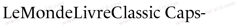 LeMondeLivreClassic Caps字体转换